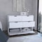 Tuhome Basilea 4 Drawers Dresser, 2 Cabinets, White CLB8972 - alternate 4